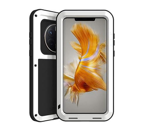 Leistungsstarke wasserdichte Metallhülle für Huawei Mate 50 Pro Cover Ganzkörperschutz Stoßfeste Telefonhülle - Weiß Leistungsstarke wasserdichte Metallhülle für Huawei Mate 50 Pro Cover Ganzkörperschutz Stoßfeste Telefonhülle - Weiß von SATMW
