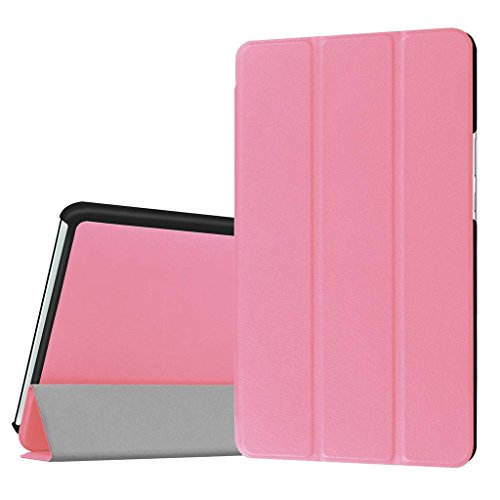 Huawei MediaPad M3 8.4 Hülle, SATURCASE PU Leder Flip Umklappbar Foliant Standfunktion Schützend Tablet Tasche Hülle Schutzhülle Tablethülle für Huawei MediaPad M3 8.4 (Rosa) von SATURCASE