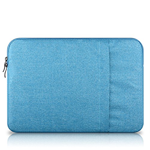 SATURCASE Nylon-Baumwollfutter Hülle Aktenkoffer Tasche mit Extra Tasche für Apple MacBook 12 Zoll with Retina Display (Blau) von SATURCASE