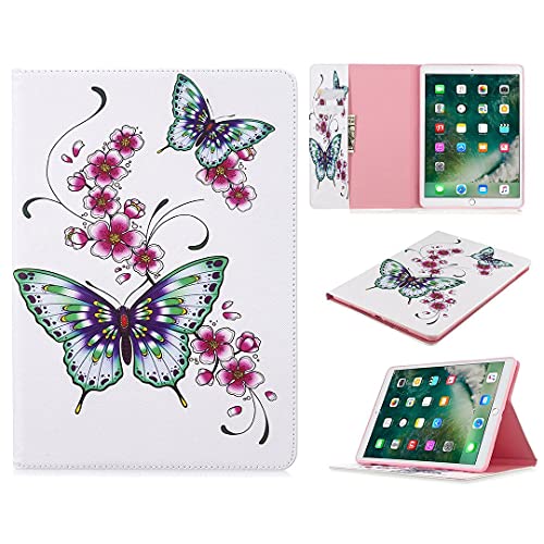 SATURCASE Schöne Muster PU Leder Flip Wallet Stand Kartenfächer Schutzhülle für Apple iPad 10.2 2019/2020 (BFP-10) von SATURCASE