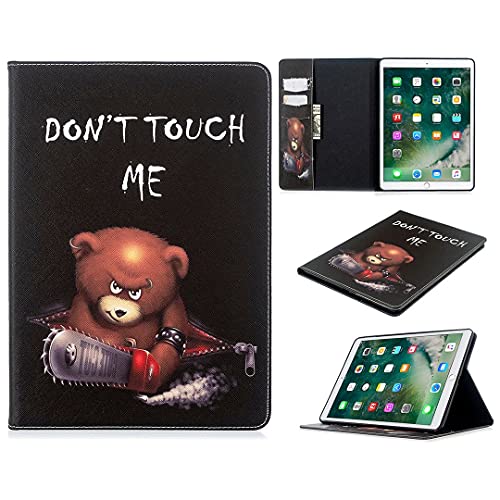 SATURCASE Schutzhülle für Apple iPad 10.2 2019/2020, schönes Muster, PU-Leder, Flip-Wallet Ständer, Kartenfächer, Schutzhülle für Apple iPad 10.2 2019/2020 (BFP-5) von SATURCASE
