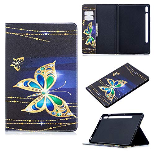 SATURCASE Schutzhülle für Samsung Galaxy Tab S7 11 Zoll (27,9 cm), schönes Muster, PU-Leder, Klappetui, Standfunktion, Kartenfächer, Schutzhülle für Samsung Galaxy Tab S7 11 Zoll SM-T870 T875 (BFP-14) von SATURCASE