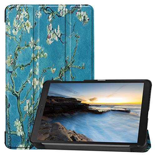 Samsung Galaxy Tab A 8.0 (2019) Hülle, SATURCASE Schön PU Leder Flip Faltbar Folio Standfunktion Schützend Tablethülle Schutzhülle Tasche Hülle für Samsung Galaxy Tab A 8.0 (2019) SM-T290 T295 (KN-4) von SATURCASE