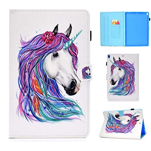 Schutzhülle für Apple iPad Pro 10.5 (2017) / iPad Air 3 10.5 (2019), schönes PU-Leder Flip Double Magnet Wallet Stand Card Slots Case Cover mit Auto Sleep/Wake Up Funktion DT-15 von SATURCASE
