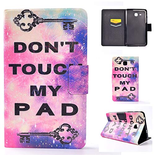 Schutzhülle für Samsung Galaxy Tab A 7.0 (2016) SM-T280 T285, schönes PU Leder Flip Double Magnet Wallet Stand Card Slots Case Cover ML-4 von SATURCASE