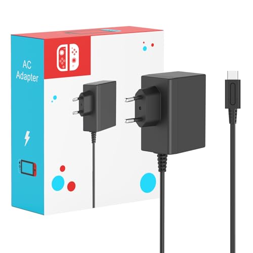 45W Switch Netzteil mit 3M/10FT Switch Ladekabel Kompatibel mit Nintendo Switch/Switch Lite/Switch OLED/Switch Deck Dock/Switch Pro Controller, Unterstützt TV Modus 45W Switch Netzteil mit 3M/10FT Switch Ladekabel Kompatibel mit Nintendo Switch/Switch Lite/Switch OLED/Switch Deck Dock/Switch Pro Controller, Unterstützt TV Modus von SATURNDOCK