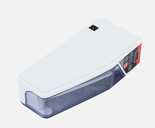 Banknotenzähler Tragbarer Geldzähler Geldzählmaschine Geldscheinzähler LED Display für den Einsatz in Banken Geschäften 19 * 5 * 9CM von SAUADY