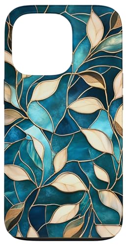 Blaugrüne botanische Blumenblätter Hülle für iPhone 13 Pro Blaugrüne botanische Blumenblätter Hülle für iPhone 13 Pro von SAVARLO