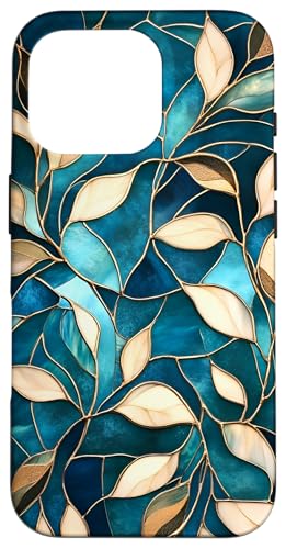 Blaugrüne botanische Blumenblätter Hülle für iPhone 16 Pro Blaugrüne botanische Blumenblätter Hülle für iPhone 16 Pro von SAVARLO