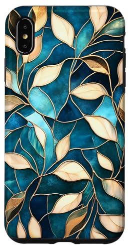 Blaugrüne botanische Blumenblätter Hülle für iPhone XS Max Blaugrüne botanische Blumenblätter Hülle für iPhone XS Max von SAVARLO