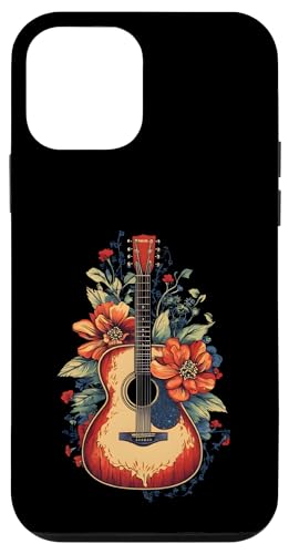 Gitarre Floral Instrument Musik Blumen Botanische Frauen Hülle für iPhone 12 mini Gitarre Floral Instrument Musik Blumen Botanische Frauen Hülle für iPhone 12 mini von SAVARLO