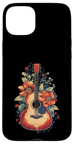 Gitarre Floral Instrument Musik Blumen Botanische Frauen Hülle für iPhone 15 Plus Gitarre Floral Instrument Musik Blumen Botanische Frauen Hülle für iPhone 15 Plus von SAVARLO