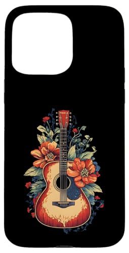 Gitarre Floral Instrument Musik Blumen Botanische Frauen Hülle für iPhone 15 Pro Max Gitarre Floral Instrument Musik Blumen Botanische Frauen Hülle für iPhone 15 Pro Max von SAVARLO