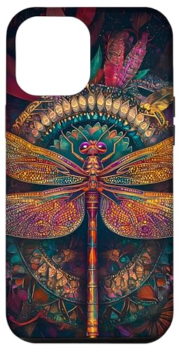 Libelle Boho Entomologie Insect Schwarz Hülle für iPhone 12 Pro Max Libelle Boho Entomologie Insect Schwarz Hülle für iPhone 12 Pro Max von SAVARLO