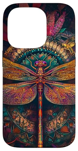 Libelle Boho Entomologie Insect Schwarz Hülle für iPhone 14 Pro Libelle Boho Entomologie Insect Schwarz Hülle für iPhone 14 Pro von SAVARLO