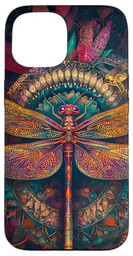 Libelle Boho Entomologie Insect Schwarz Hülle für iPhone 15 Libelle Boho Entomologie Insect Schwarz Hülle für iPhone 15 von SAVARLO