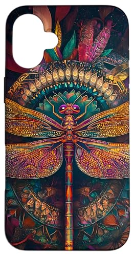 Libelle Boho Entomologie Insect Schwarz Hülle für iPhone 16 Plus Libelle Boho Entomologie Insect Schwarz Hülle für iPhone 16 Plus von SAVARLO