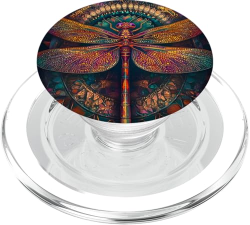 Libelle Boho Entomologie Insect Schwarz PopSockets PopGrip für MagSafe Libelle Boho Entomologie Insect Schwarz PopSockets PopGrip für MagSafe von SAVARLO