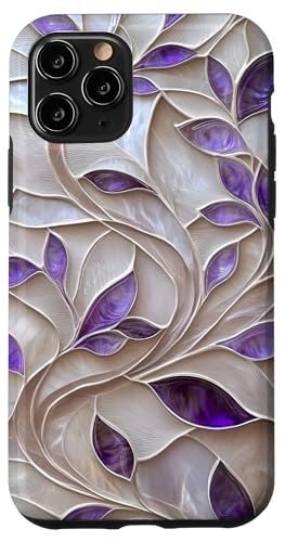 Lila Elfenbein Botanische Blätter Floral Aesthetic Hülle für iPhone 11 Pro Lila Elfenbein Botanische Blätter Floral Aesthetic Hülle für iPhone 11 Pro von SAVARLO