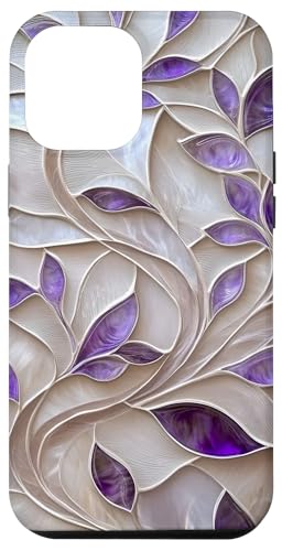 Lila Elfenbein Botanische Blätter Floral Aesthetic Hülle für iPhone 12 Pro Max Lila Elfenbein Botanische Blätter Floral Aesthetic Hülle für iPhone 12 Pro Max von SAVARLO