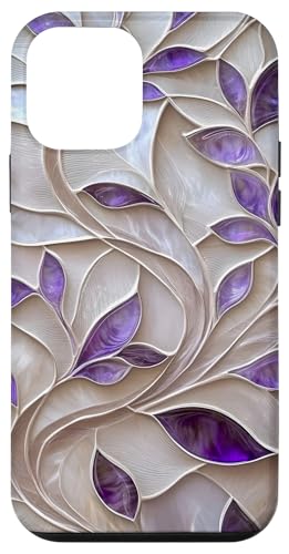 Lila Elfenbein Botanische Blätter Floral Aesthetic Hülle für iPhone 12 mini Lila Elfenbein Botanische Blätter Floral Aesthetic Hülle für iPhone 12 mini von SAVARLO
