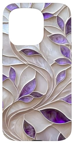 Lila Elfenbein Botanische Blätter Floral Aesthetic Hülle für iPhone 15 Pro Lila Elfenbein Botanische Blätter Floral Aesthetic Hülle für iPhone 15 Pro von SAVARLO