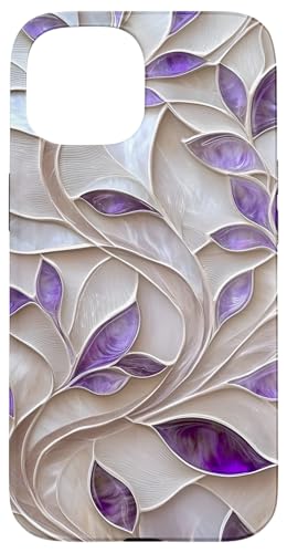 Lila Elfenbein Botanische Blätter Floral Aesthetic Hülle für iPhone 15 Lila Elfenbein Botanische Blätter Floral Aesthetic Hülle für iPhone 15 von SAVARLO