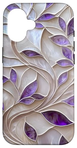 Lila Elfenbein Botanische Blätter Floral Aesthetic Hülle für iPhone 16 Lila Elfenbein Botanische Blätter Floral Aesthetic Hülle für iPhone 16 von SAVARLO