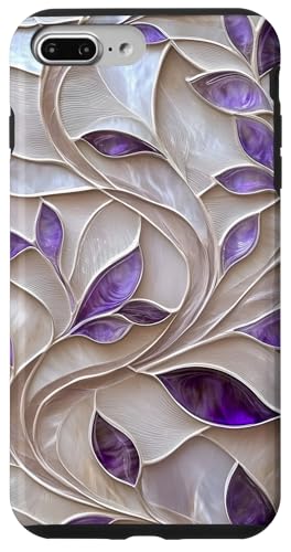 Lila Elfenbein Botanische Blätter Floral Aesthetic Hülle für iPhone 7 Plus/8 Plus Lila Elfenbein Botanische Blätter Floral Aesthetic Hülle für iPhone 7 Plus/8 Plus von SAVARLO