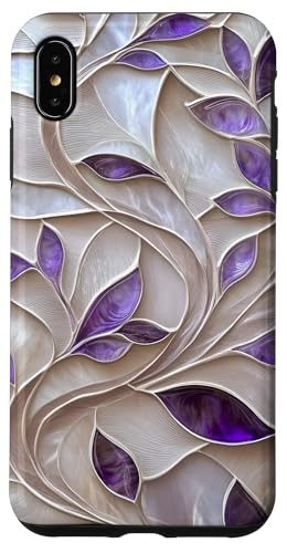 Lila Elfenbein Botanische Blätter Floral Aesthetic Hülle für iPhone XS Max Lila Elfenbein Botanische Blätter Floral Aesthetic Hülle für iPhone XS Max von SAVARLO