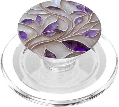 Lila Elfenbein Botanische Blätter Floral Aesthetic PopSockets PopGrip für MagSafe Lila Elfenbein Botanische Blätter Floral Aesthetic PopSockets PopGrip für MagSafe von SAVARLO