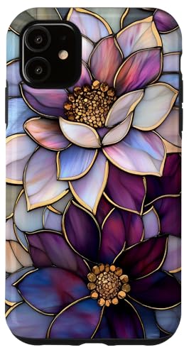 Lila Floral Dahlia Flower Botanical Nature Hülle für iPhone 11 Lila Floral Dahlia Flower Botanical Nature Hülle für iPhone 11 von SAVARLO