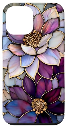 Lila Floral Dahlia Flower Botanical Nature Hülle für iPhone 12 mini von SAVARLO