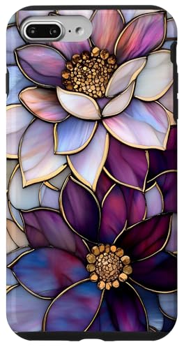 Lila Floral Dahlia Flower Botanical Nature Hülle für iPhone 7 Plus/8 Plus Lila Floral Dahlia Flower Botanical Nature Hülle für iPhone 7 Plus/8 Plus von SAVARLO