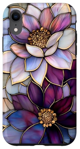 Lila Floral Dahlia Flower Botanical Nature Hülle für iPhone XR Lila Floral Dahlia Flower Botanical Nature Hülle für iPhone XR von SAVARLO