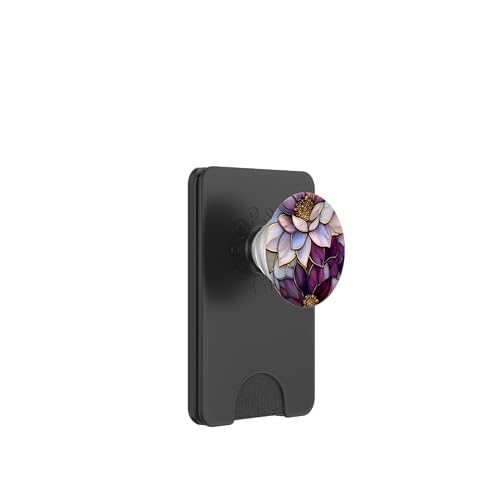 Lila Floral Dahlia Flower Botanical Nature PopSockets PopWallet für MagSafe Lila Floral Dahlia Flower Botanical Nature PopSockets PopWallet für MagSafe von SAVARLO