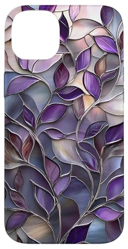 Lila botanische Blätter Floral Aesthetic Hülle für iPhone 14 Plus Lila botanische Blätter Floral Aesthetic Hülle für iPhone 14 Plus von SAVARLO