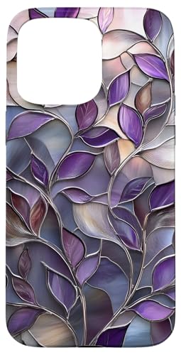 Lila botanische Blätter Floral Aesthetic Hülle für iPhone 15 Pro Max Lila botanische Blätter Floral Aesthetic Hülle für iPhone 15 Pro Max von SAVARLO