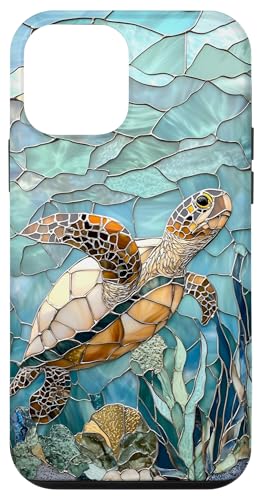 Schildkröte Meeresleben Ozean Thema Blau Türkis Hülle für iPhone 12 mini Schildkröte Meeresleben Ozean Thema Blau Türkis Hülle für iPhone 12 mini von SAVARLO