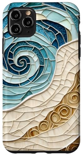 Strand Ozean Thema Abstrakter Sand und Meeresleben Hülle für iPhone 11 Pro Max Strand Ozean Thema Abstrakter Sand und Meeresleben Hülle für iPhone 11 Pro Max von SAVARLO