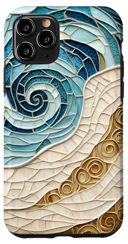 Strand Ozean Thema Abstrakter Sand und Meeresleben Hülle für iPhone 11 Pro Strand Ozean Thema Abstrakter Sand und Meeresleben Hülle für iPhone 11 Pro von SAVARLO