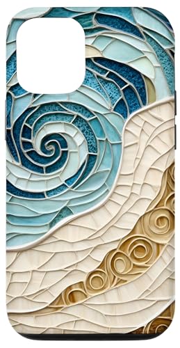 Strand Ozean Thema Abstrakter Sand und Meeresleben Hülle für iPhone 12/12 Pro Strand Ozean Thema Abstrakter Sand und Meeresleben Hülle für iPhone 12/12 Pro von SAVARLO