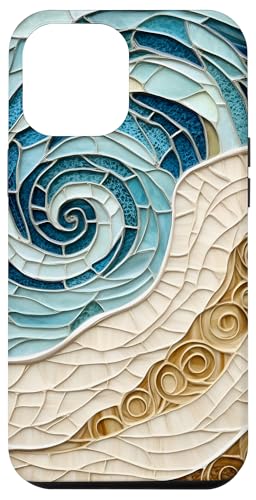 Strand Ozean Thema Abstrakter Sand und Meeresleben Hülle für iPhone 12 Pro Max Strand Ozean Thema Abstrakter Sand und Meeresleben Hülle für iPhone 12 Pro Max von SAVARLO