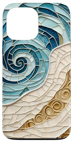 Strand Ozean Thema Abstrakter Sand und Meeresleben Hülle für iPhone 13 Pro Max Strand Ozean Thema Abstrakter Sand und Meeresleben Hülle für iPhone 13 Pro Max von SAVARLO