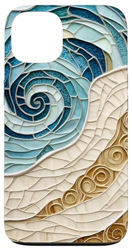 Strand Ozean Thema Abstrakter Sand und Meeresleben Hülle für iPhone 13 Strand Ozean Thema Abstrakter Sand und Meeresleben Hülle für iPhone 13 von SAVARLO