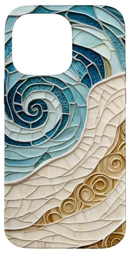Strand Ozean Thema Abstrakter Sand und Meeresleben Hülle für iPhone 14 Pro Max Strand Ozean Thema Abstrakter Sand und Meeresleben Hülle für iPhone 14 Pro Max von SAVARLO