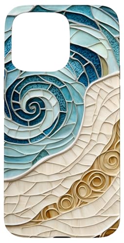 Strand Ozean Thema Abstrakter Sand und Meeresleben Hülle für iPhone 15 Pro Max Strand Ozean Thema Abstrakter Sand und Meeresleben Hülle für iPhone 15 Pro Max von SAVARLO