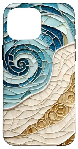 Strand Ozean Thema Abstrakter Sand und Meeresleben Hülle für iPhone 16 Pro Max Strand Ozean Thema Abstrakter Sand und Meeresleben Hülle für iPhone 16 Pro Max von SAVARLO