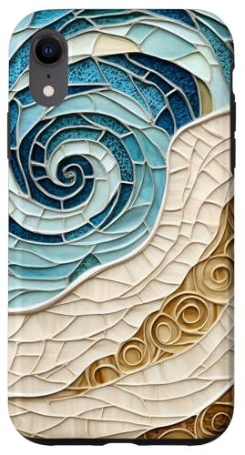 Strand Ozean Thema Abstrakter Sand und Meeresleben Hülle für iPhone XR Strand Ozean Thema Abstrakter Sand und Meeresleben Hülle für iPhone XR von SAVARLO