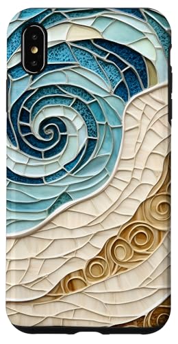 Strand Ozean Thema Abstrakter Sand und Meeresleben Hülle für iPhone XS Max Strand Ozean Thema Abstrakter Sand und Meeresleben Hülle für iPhone XS Max von SAVARLO